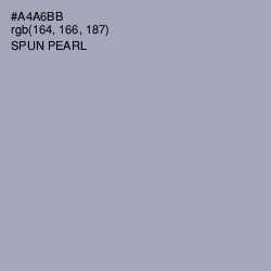 #A4A6BB - Spun Pearl Color Image